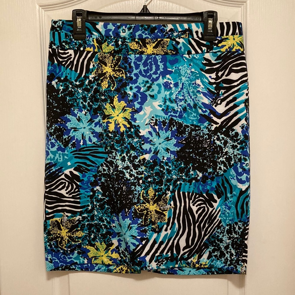 Grace Elements Women’s Size M Printed Pencil Skirt